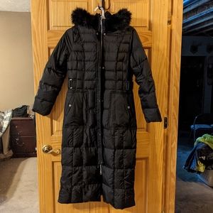 Larry Levine full length puffer coat S